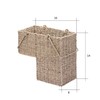 Hastings Home Storage Basket, Natural, 16 in L x 8 in W x 14 in H 450466HTX